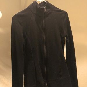 Fitted zipper up sweater